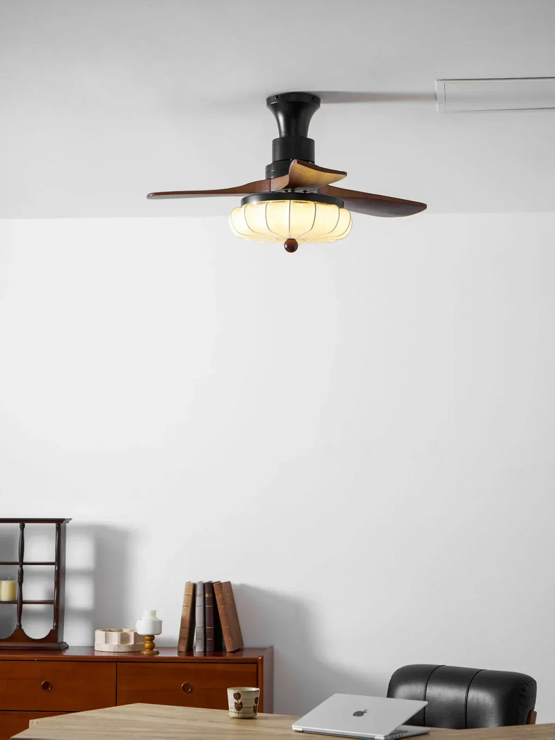 Modern Elira Flower Fabric Ceiling Fan Lights