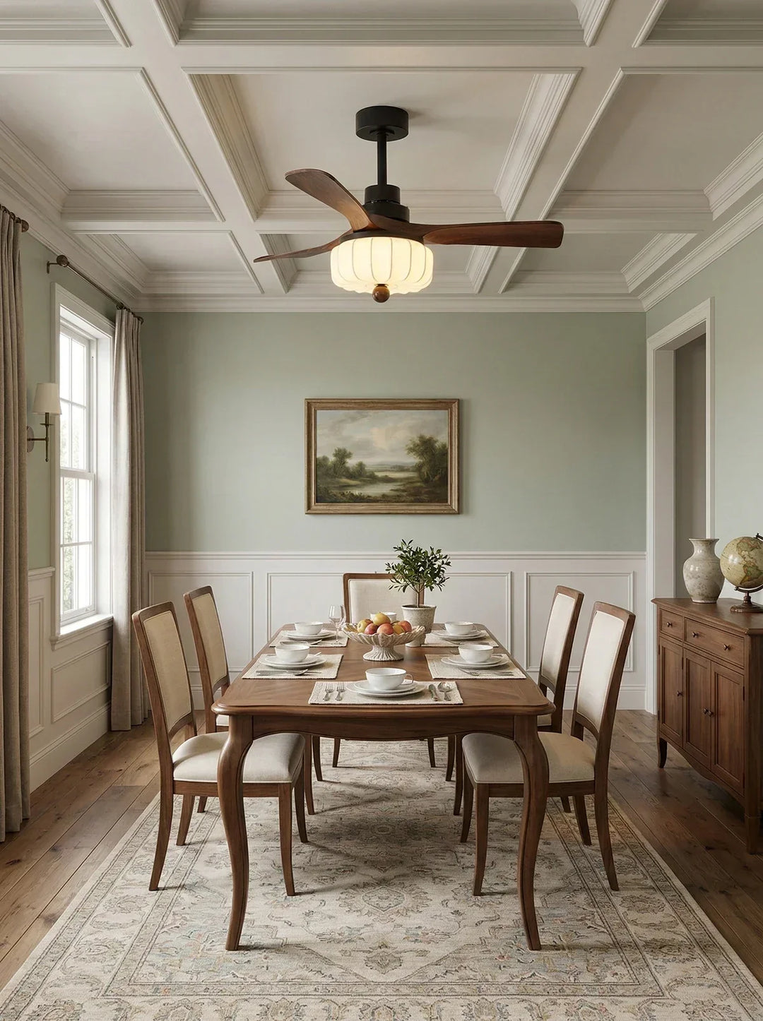 Modern Elira Flower Fabric Ceiling Fan Lights
