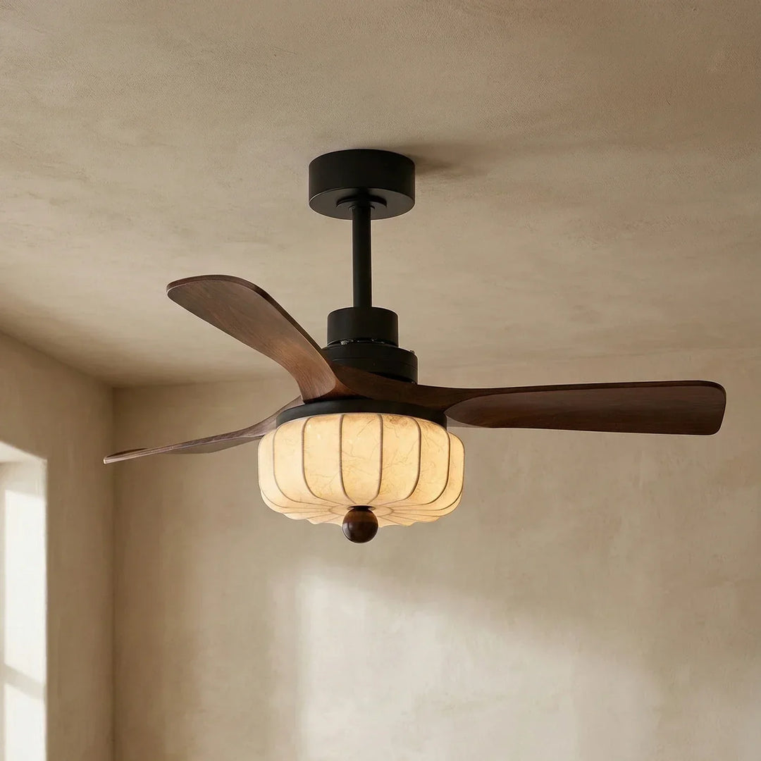 Modern Elira Flower Fabric Ceiling Fan Lights