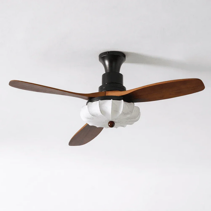 Modern Elira Flower Fabric Ceiling Fan Lights