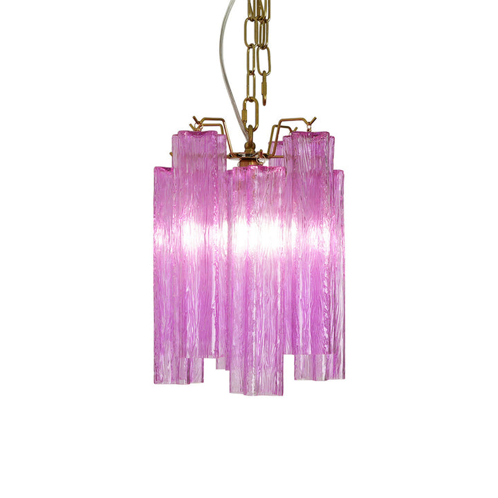Murano Tubes Glass Chandelier fitting modern minimalist home decoration style
