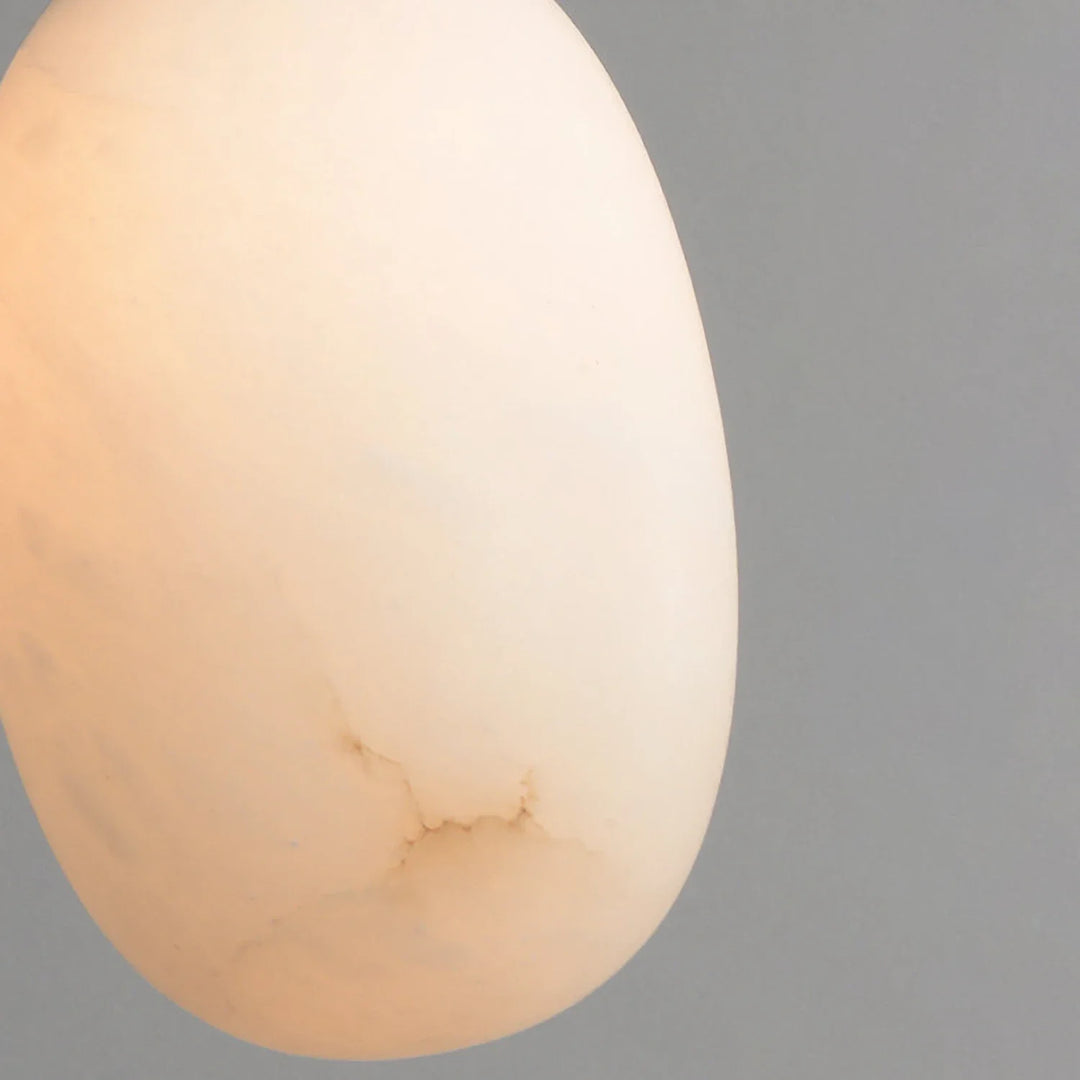 Oval Alabaster Pendant Light - view 15 | Woorglamp