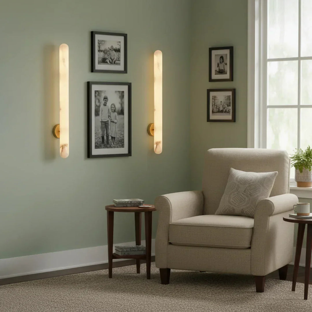 Oval Alunari Alabaster Wall Sconce