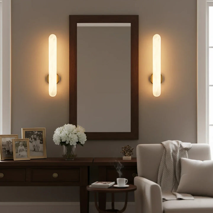 Oval Alunari Alabaster Wall Sconce