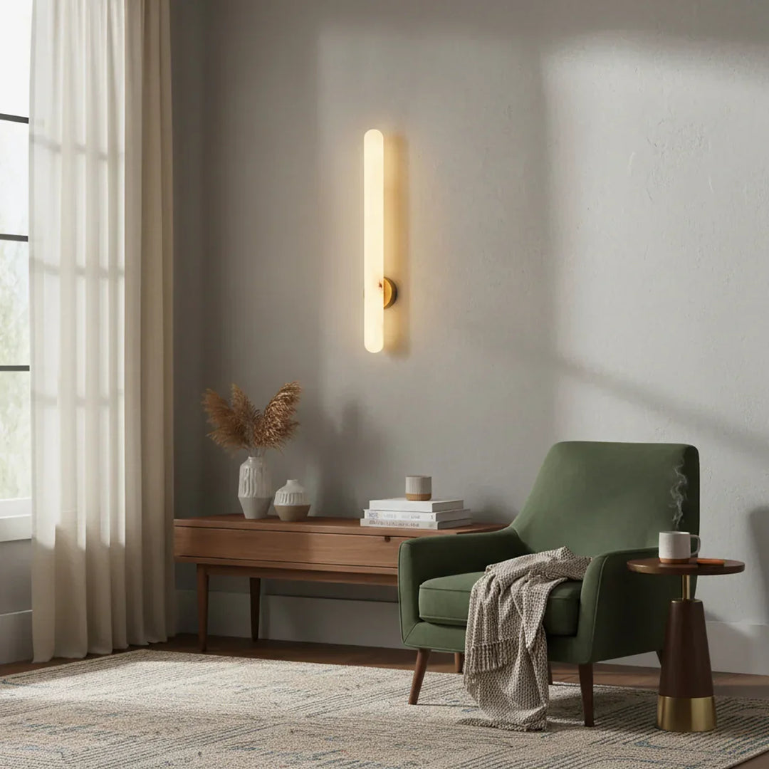 Oval Alunari Alabaster Wall Sconce