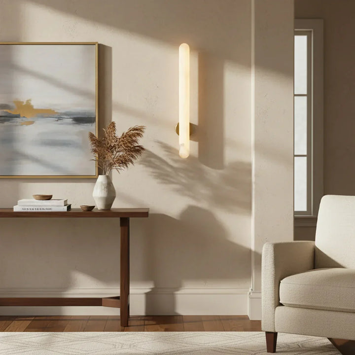Oval Alunari Alabaster Wall Sconce