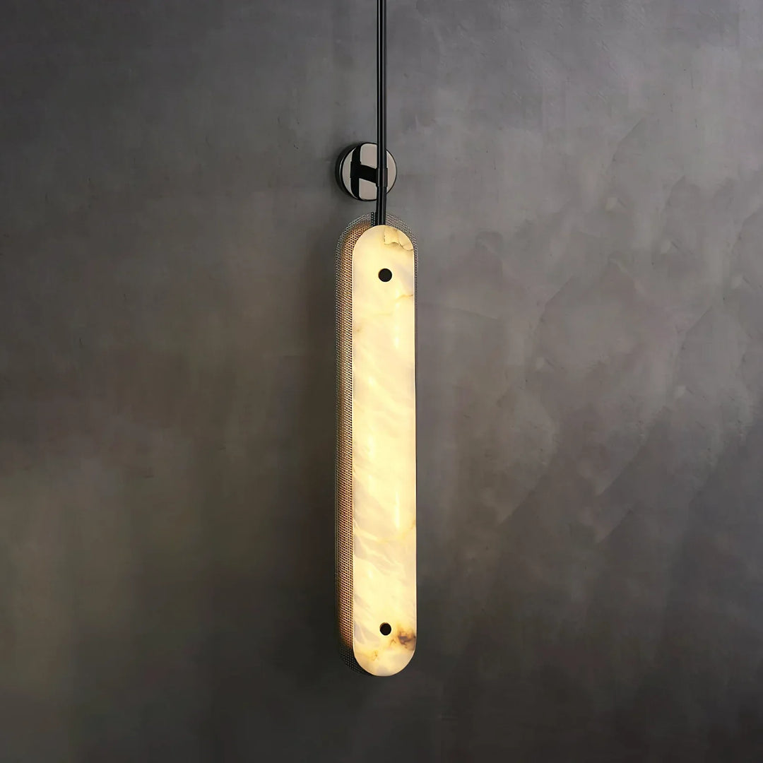 Oval Lysandra Alabaster Wall Sconce