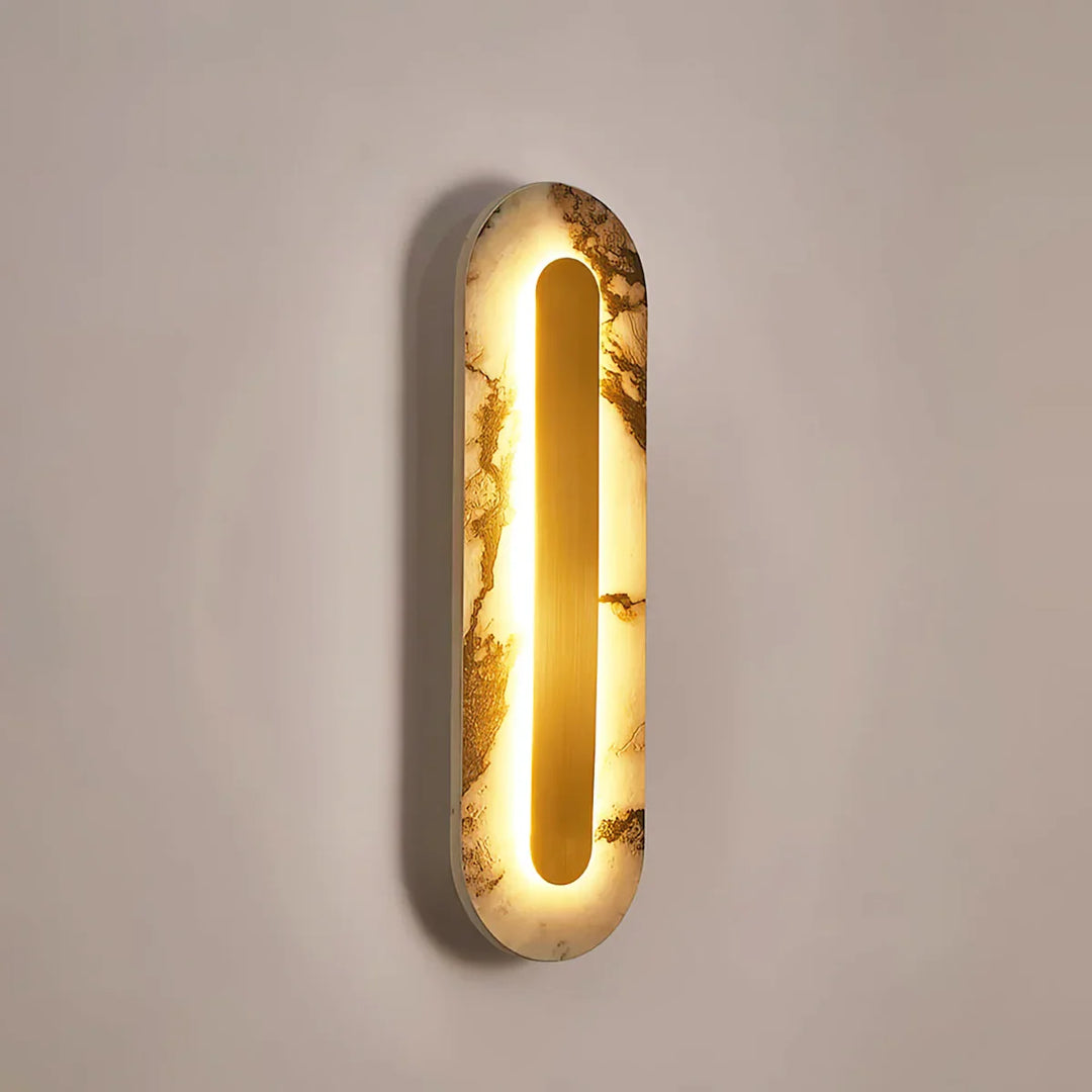 Oval Marble Marmo Wall Lamp