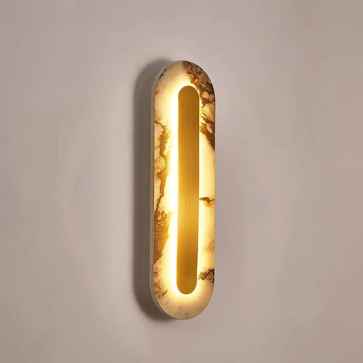 Oval Marble Marmo Wall Lamp