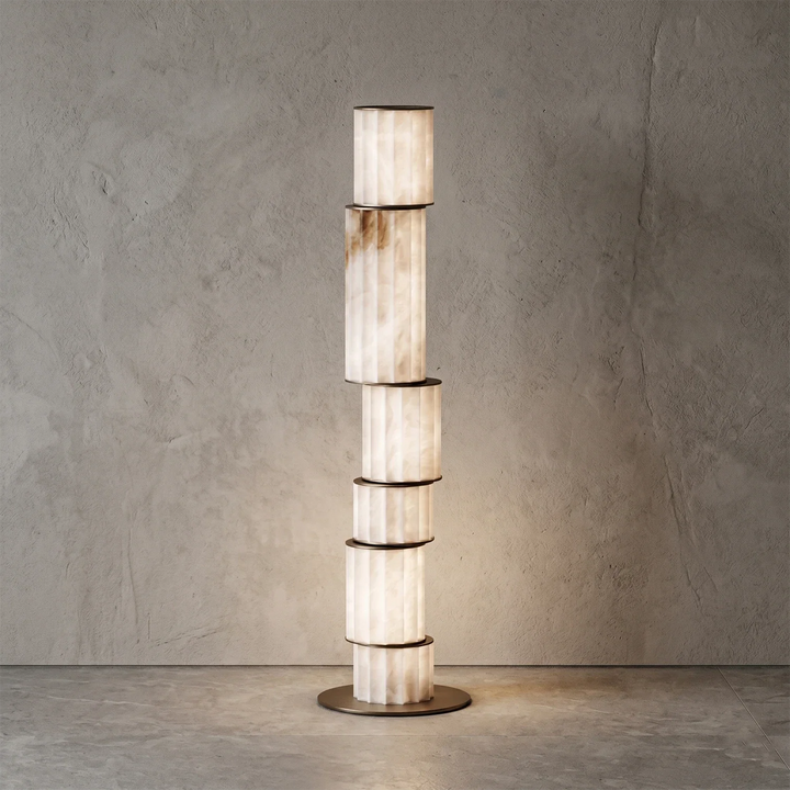 Padana Alabaster Floor Lamp - view 13 | Woorglamp