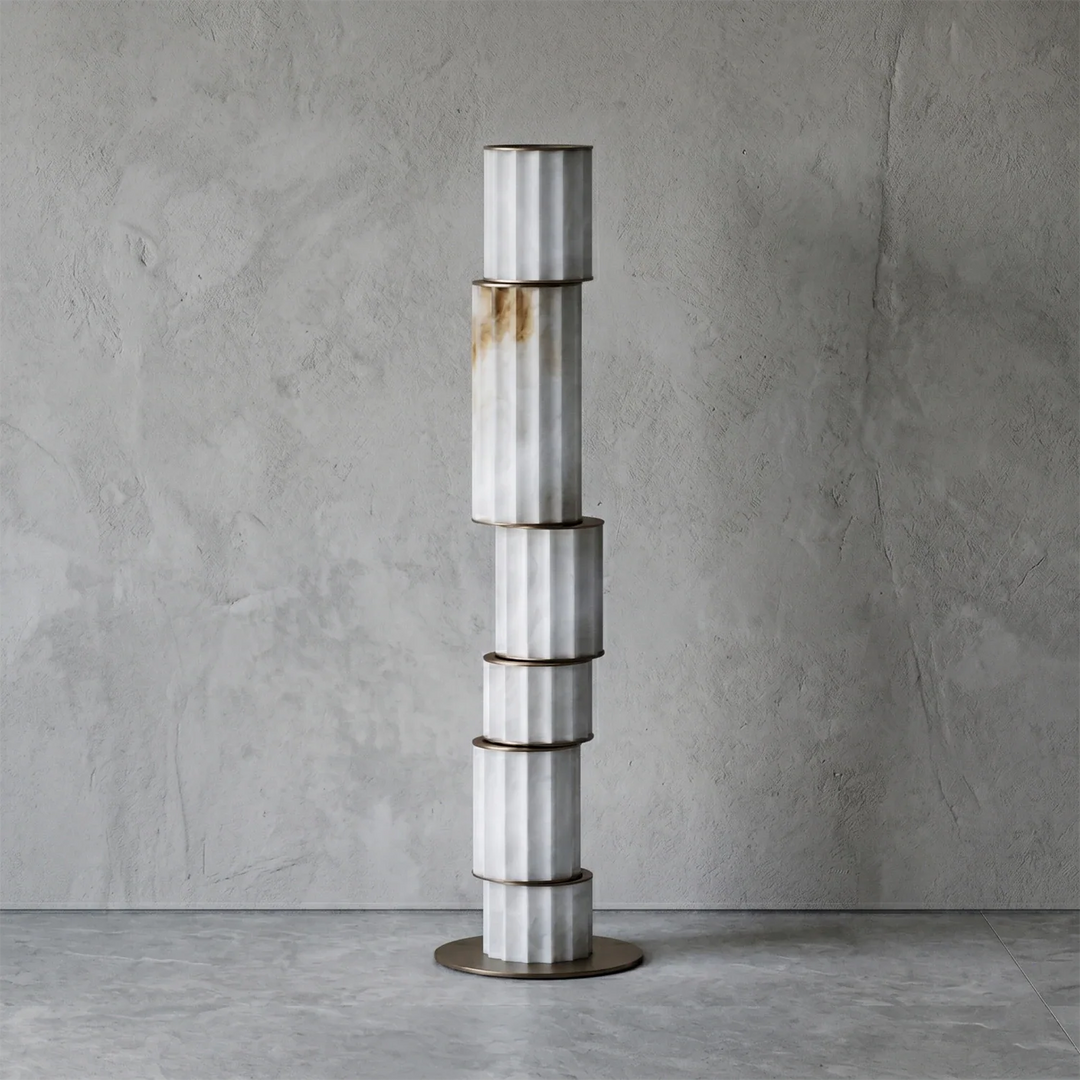 Padana Alabaster Floor Lamp - view 3 | Woorglamp