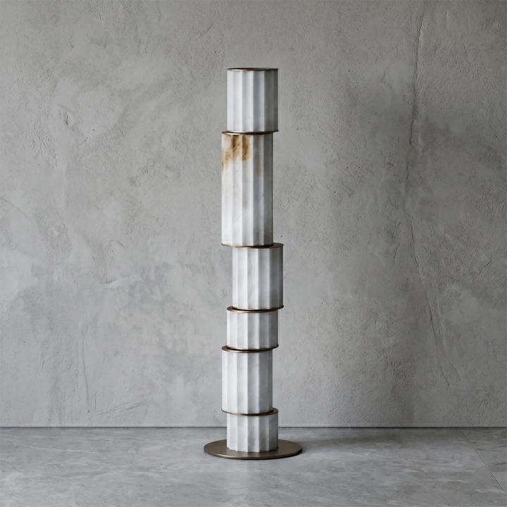 Padana Alabaster Floor Lamp - view 3 | Woorglamp