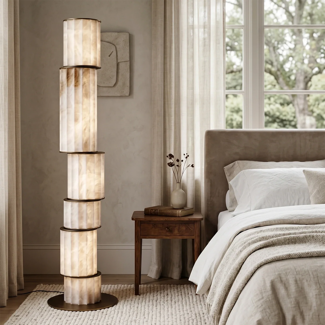 Padana Alabaster Floor Lamp - view 8 | Woorglamp