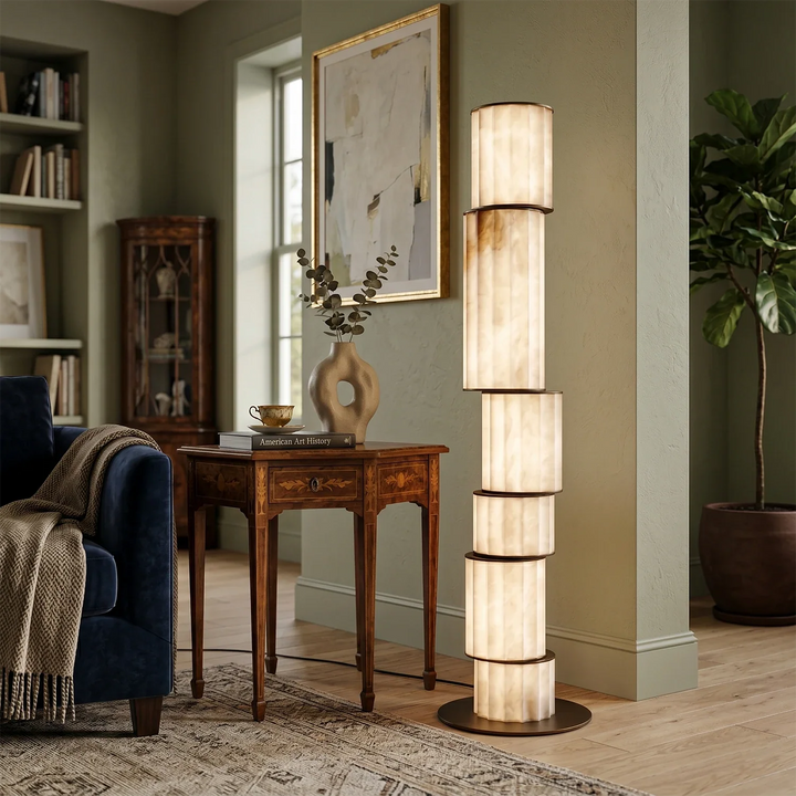 Padana Alabaster Floor Lamp - view 6 | Woorglamp