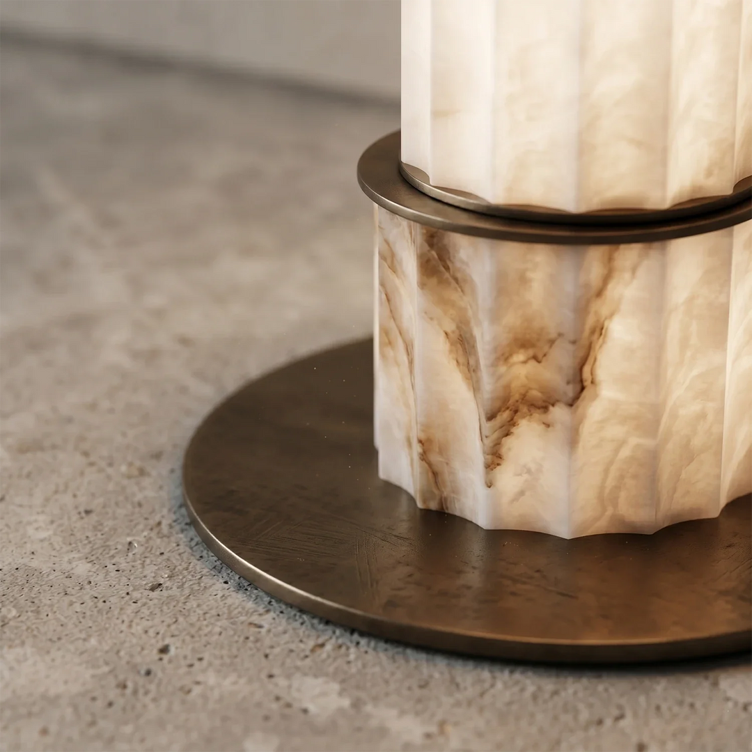Padana Alabaster Floor Lamp - view 12 | Woorglamp