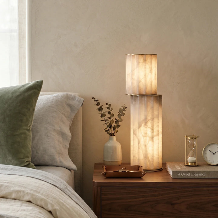 Padana Alabaster Table Lamp - view 10 | Woorglamp