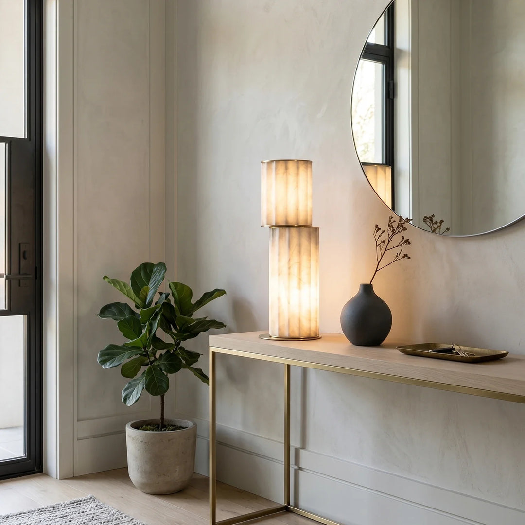 Padana Alabaster Table Lamp - view 6 | Woorglamp