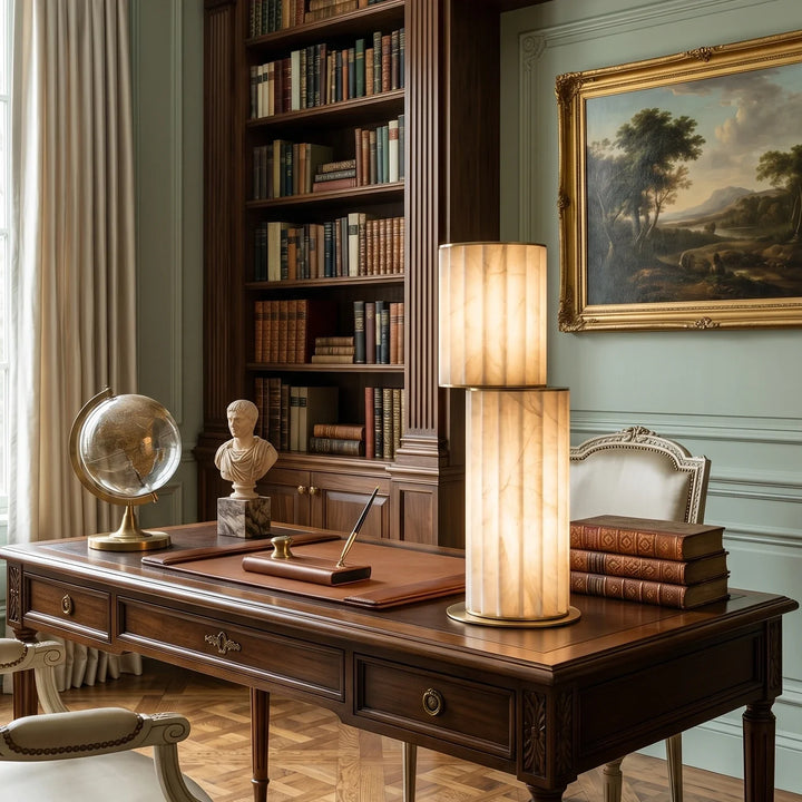 Padana Alabaster Table Lamp - view 11 | Woorglamp