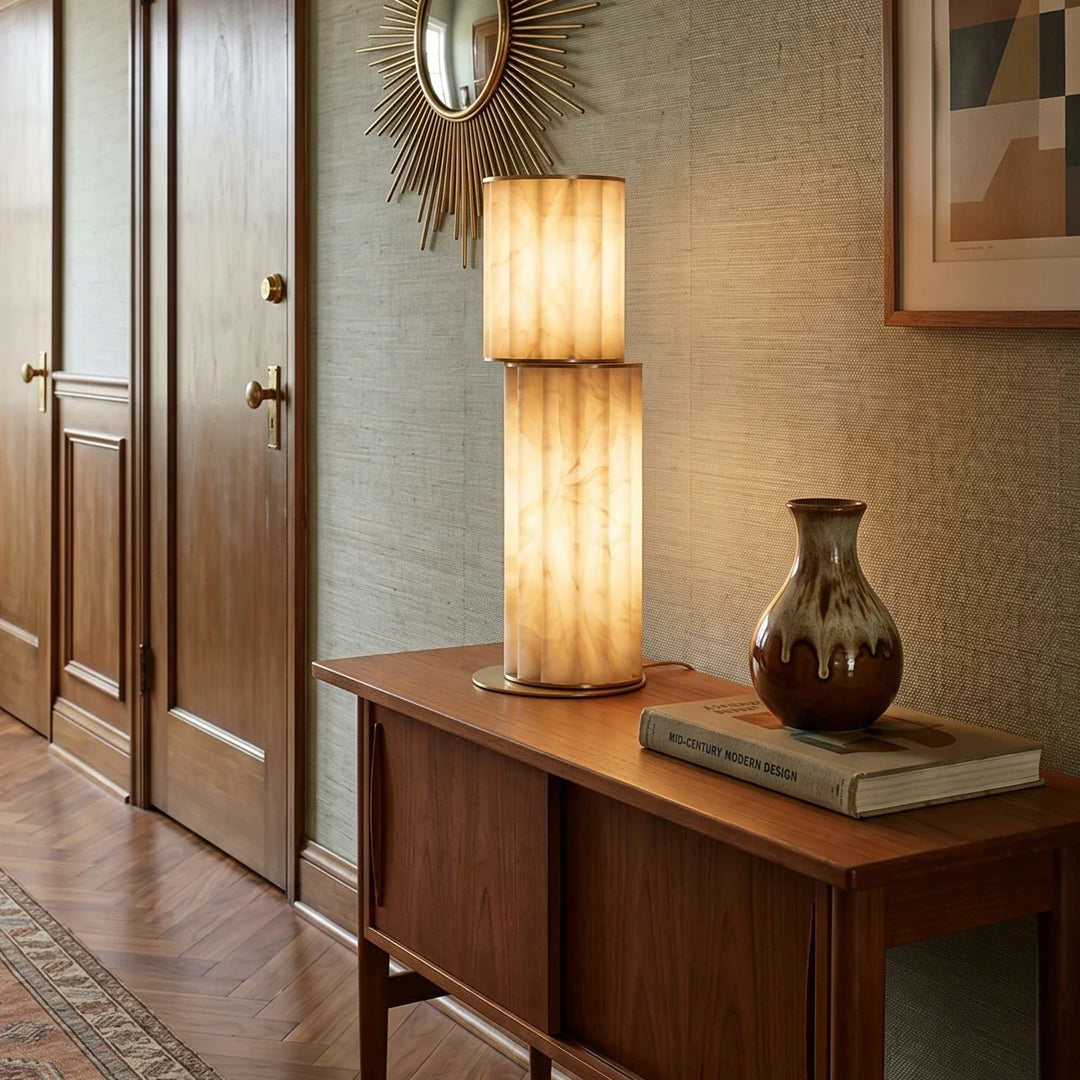 Padana Alabaster Table Lamp - view 8 | Woorglamp