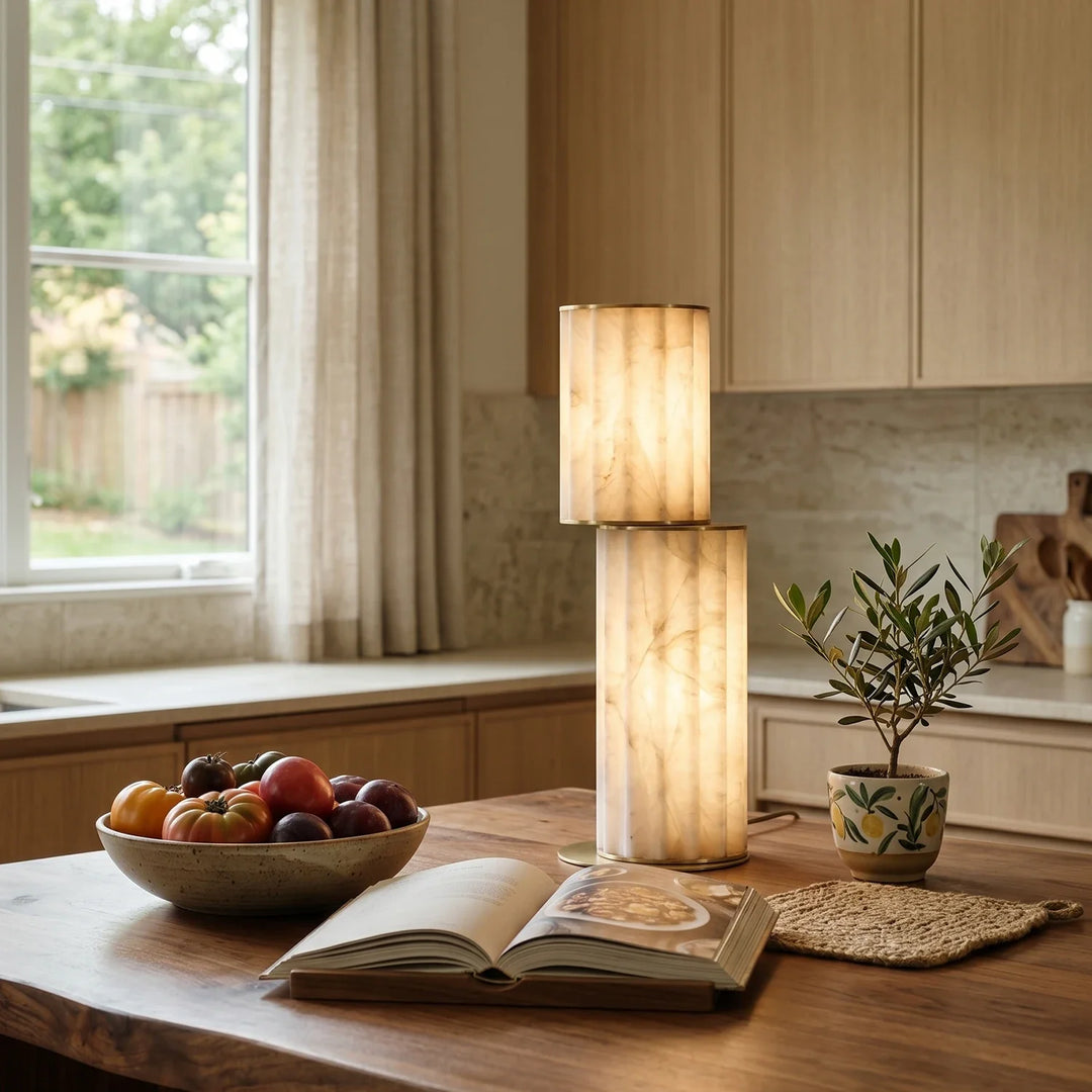 Padana Alabaster Table Lamp - view 5 | Woorglamp