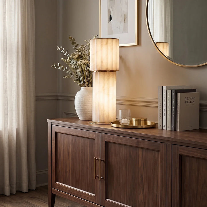 Padana Alabaster Table Lamp - view 9 | Woorglamp