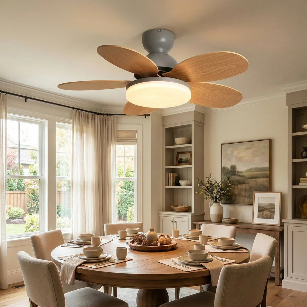 Petal Shaped Petalo Ceiling Fan Light