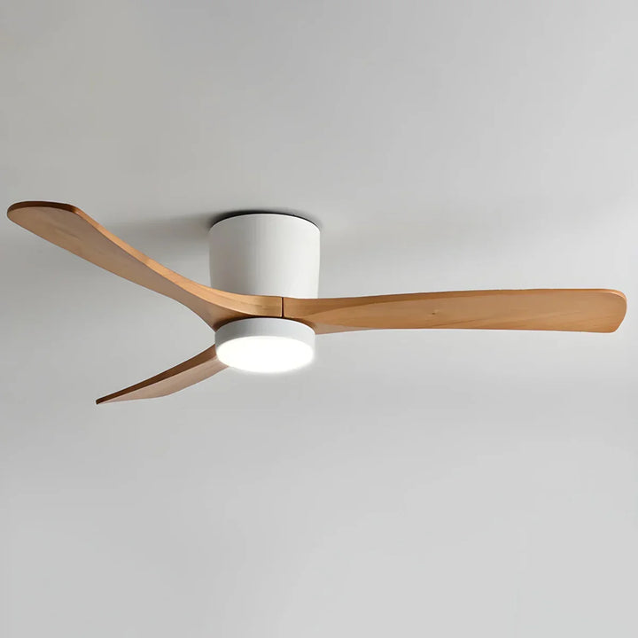 Propeller Style Wooden Ceiling Fan Light