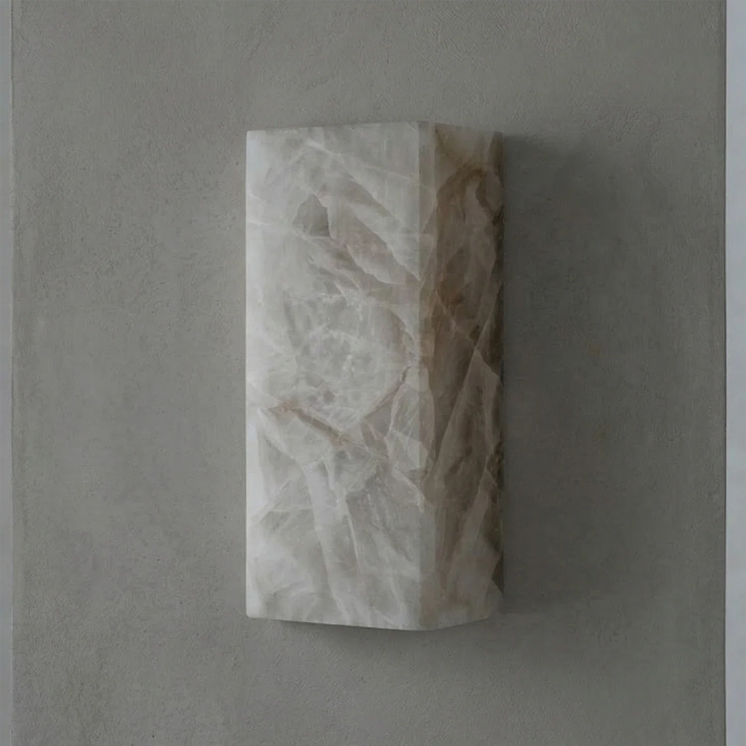 Rectangular Alabaster Wall Light