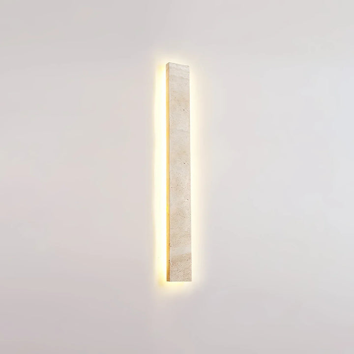 Rectangular Solis Stone Travertine Wall Light