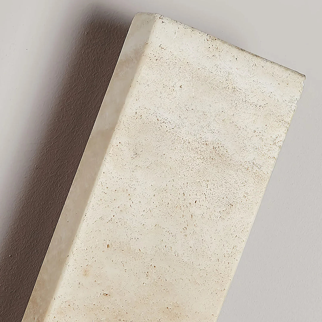 Rectangular Solis Stone Travertine Wall Light