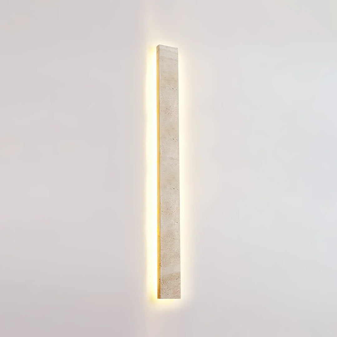 Rectangular Solis Stone Travertine Wall Light