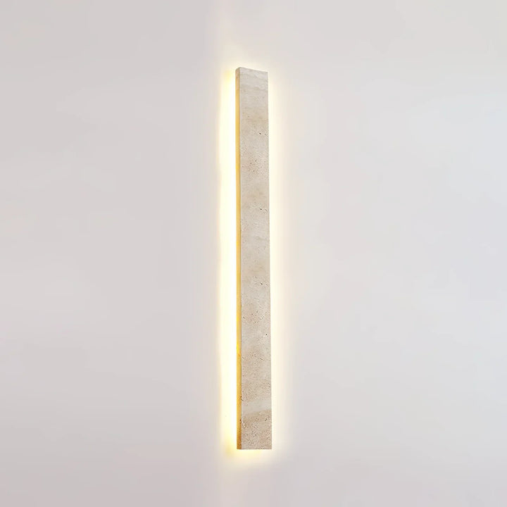 Rectangular Solis Stone Travertine Wall Light