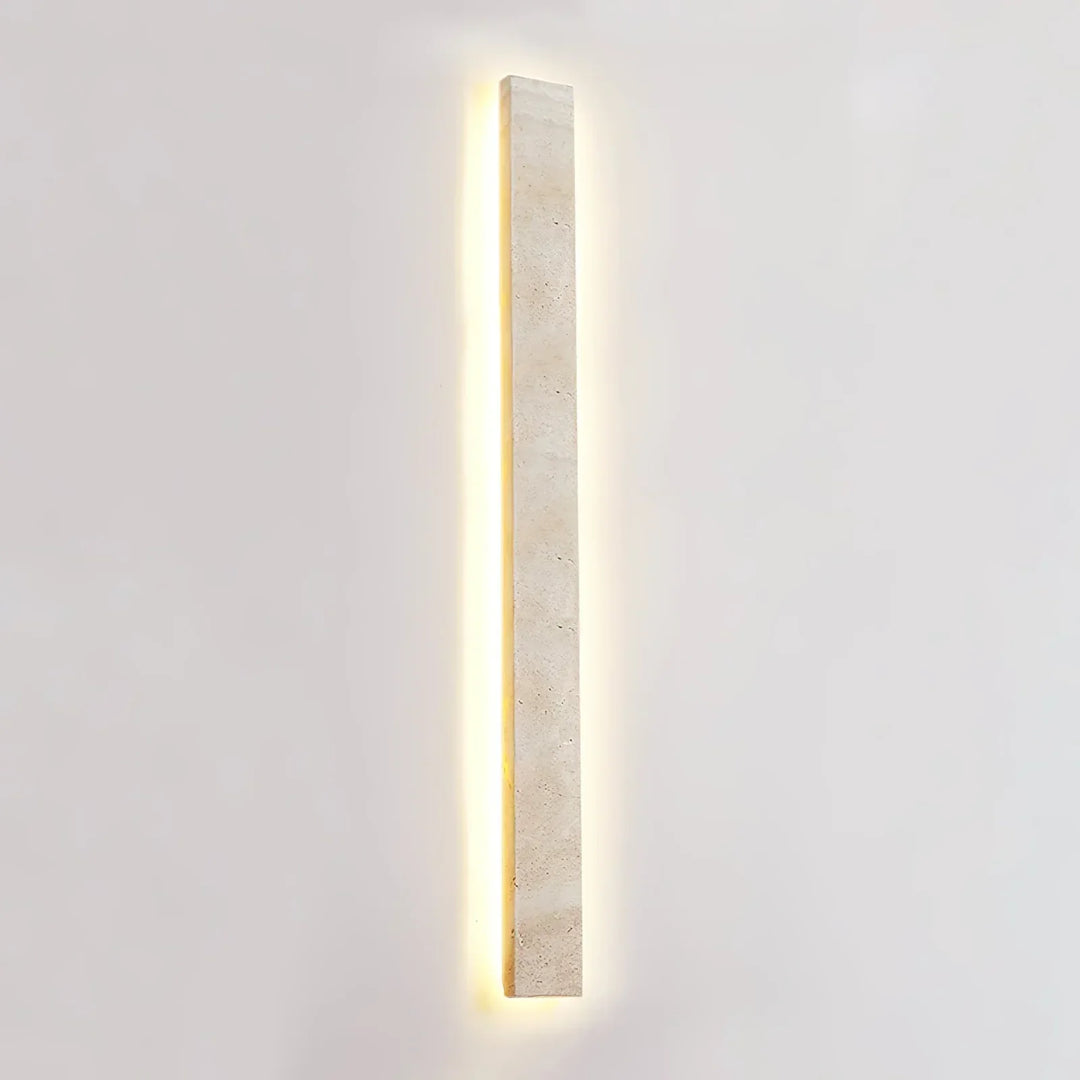 Rectangular Solis Stone Travertine Wall Light