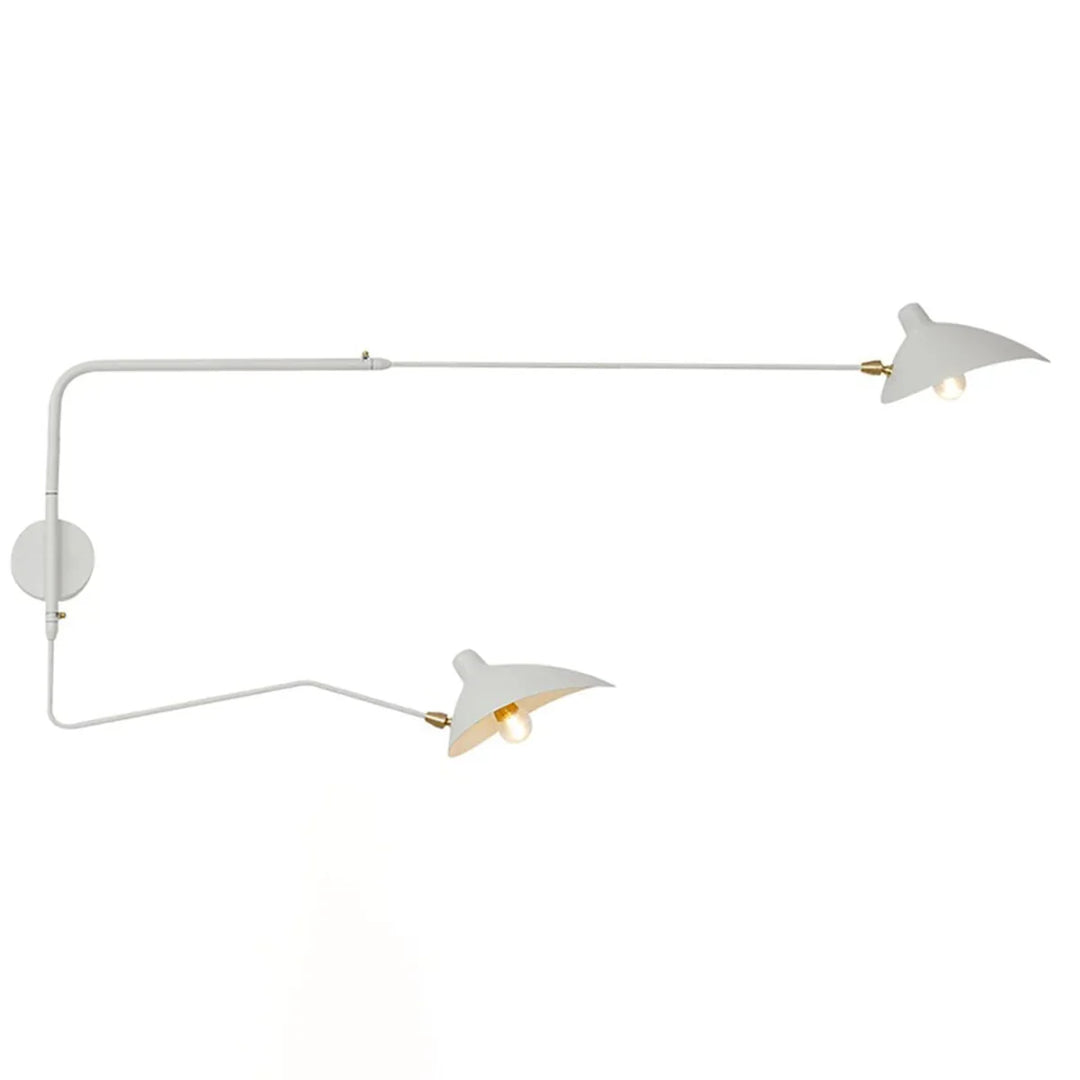 Rotating Serge Mouille Wall Sconce - view 16 | Woorglamp