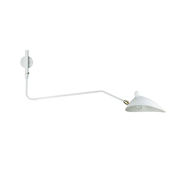 Rotating Serge Mouille Wall Sconce - view 15 | Woorglamp