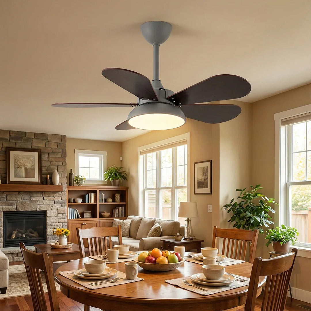 Round Colored Petal Shaped Ceiling Fan Lights - view 11 | Woorglamp