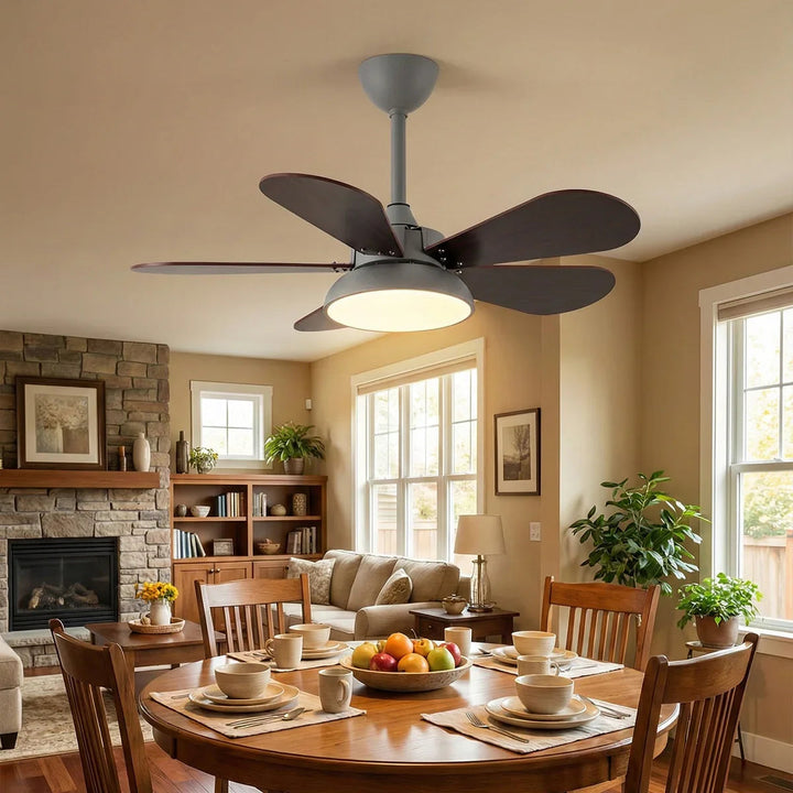 Round Colored Petal Shaped Ceiling Fan Lights - view 11 | Woorglamp