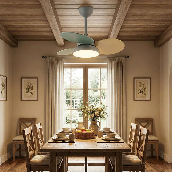Round Colored Petal Shaped Ceiling Fan Lights - view 10 | Woorglamp
