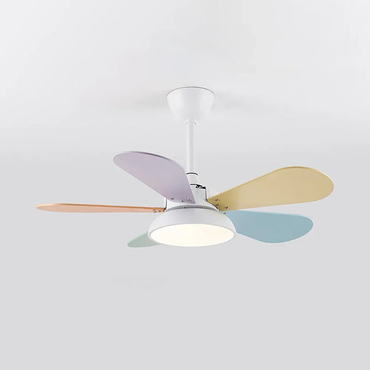 Round Colored Petal Shaped Ceiling Fan Lights - view 18 | Woorglamp