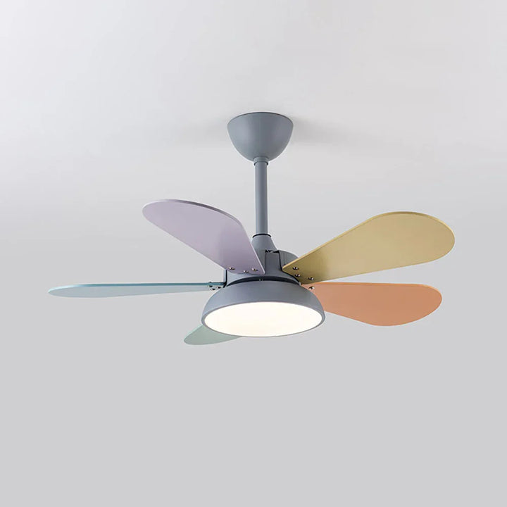 Round Colored Petal Shaped Ceiling Fan Lights - view 19 | Woorglamp