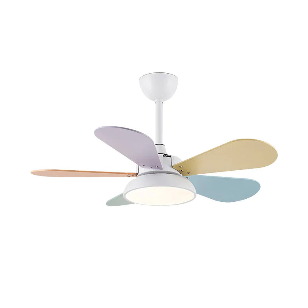 Round Colored Petal Shaped Ceiling Fan Lights - view 22 | Woorglamp