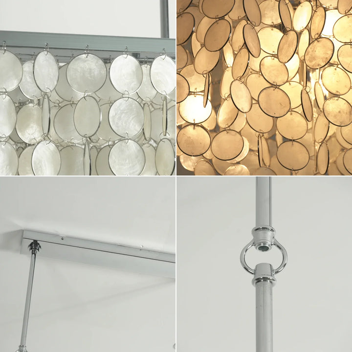 Shell Waterfall Oceana Tiered Chandelier