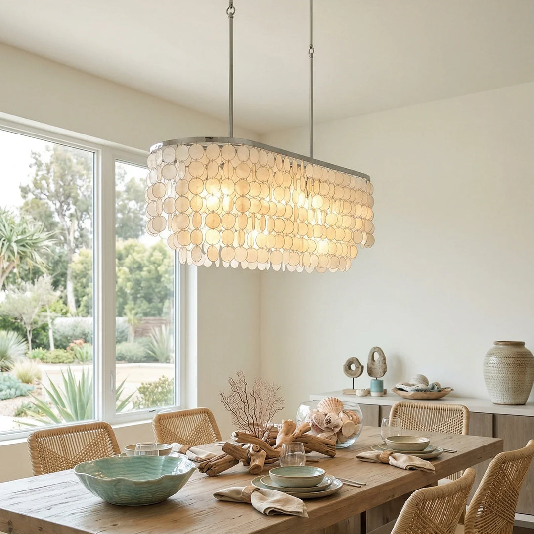 Shell Waterfall Oceana Tiered Chandelier