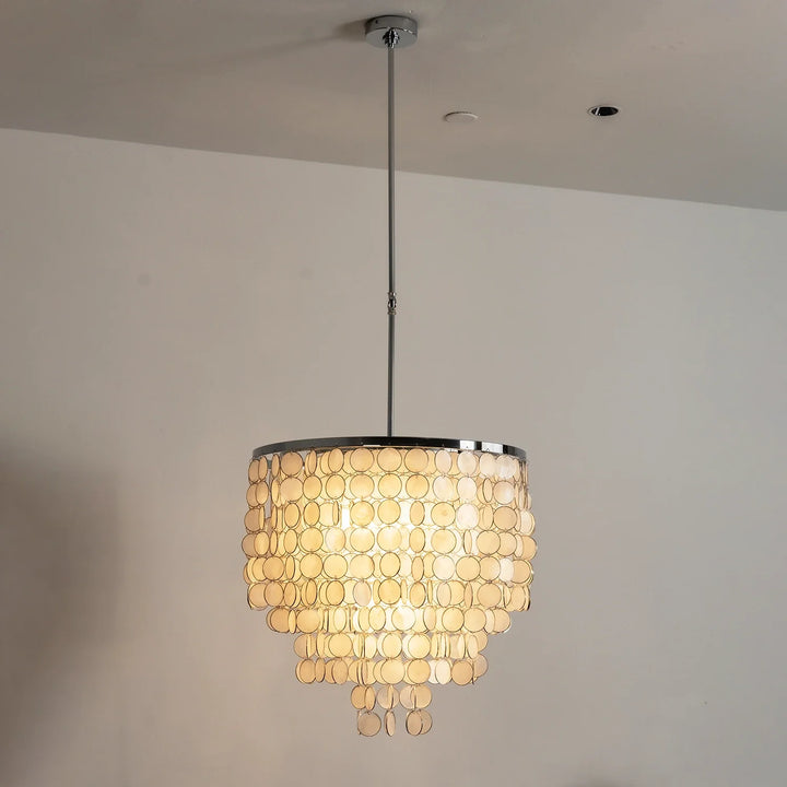 Shell Waterfall Oceana Tiered Chandelier