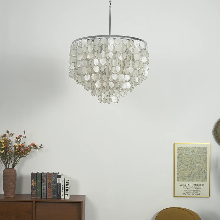 Shell Waterfall Oceana Tiered Chandelier