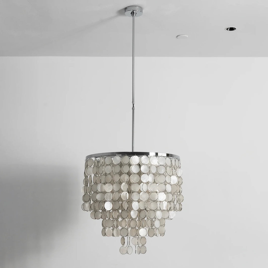 Shell Waterfall Oceana Tiered Chandelier