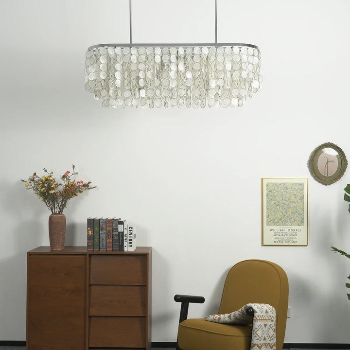 Shell Waterfall Oceana Tiered Chandelier