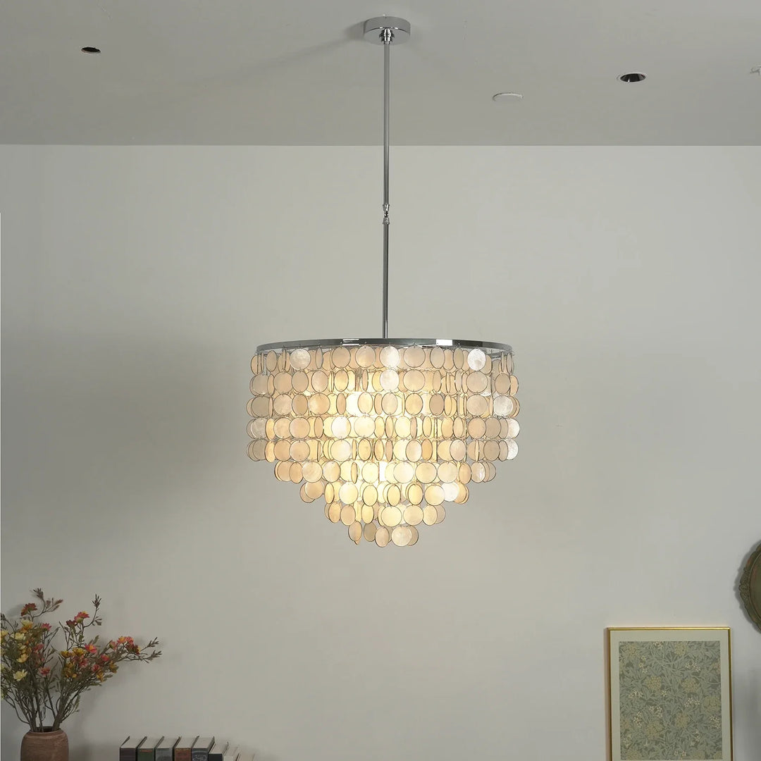 Shell Waterfall Oceana Tiered Chandelier