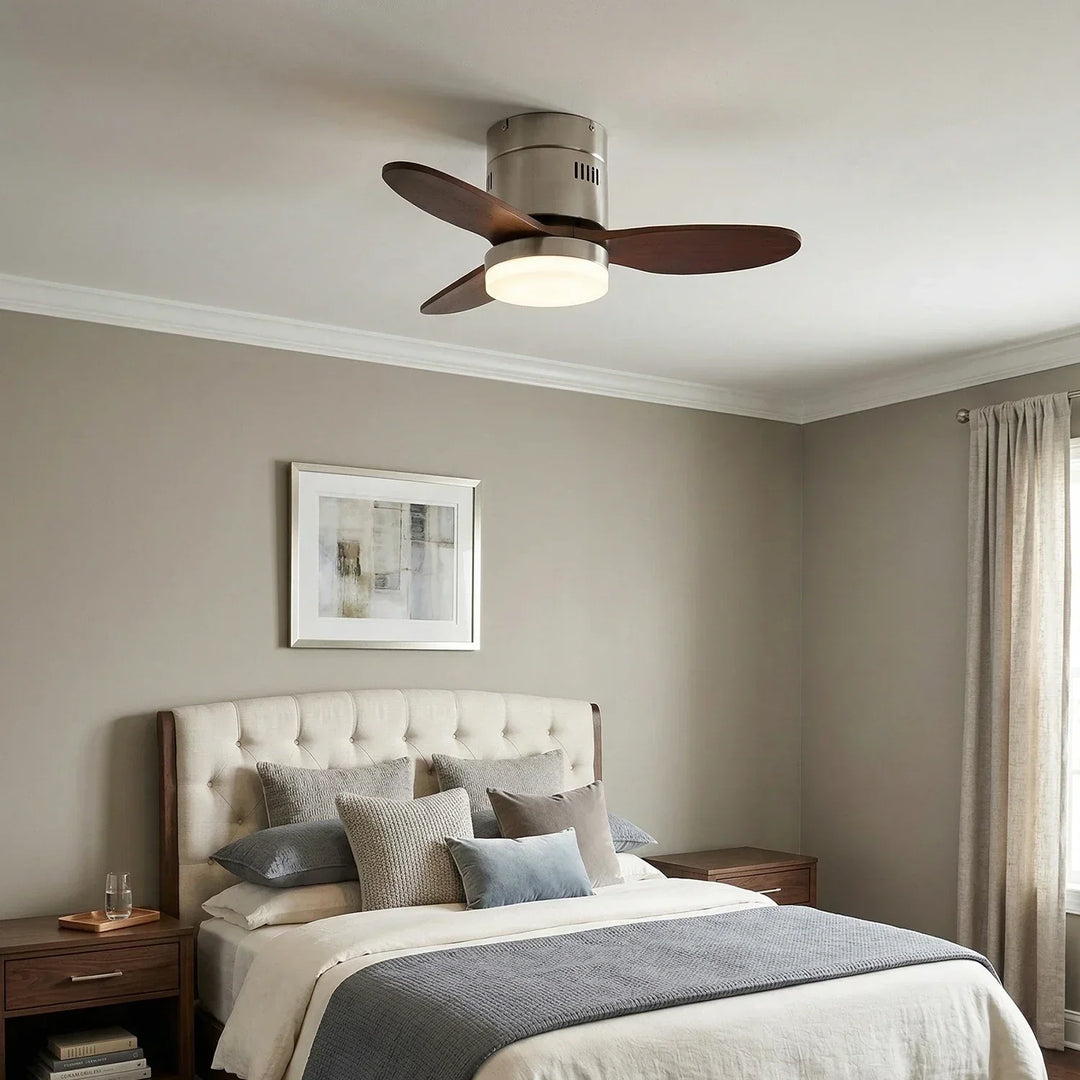 Silent Aeroluxe Modern Ceiling Fan Light
