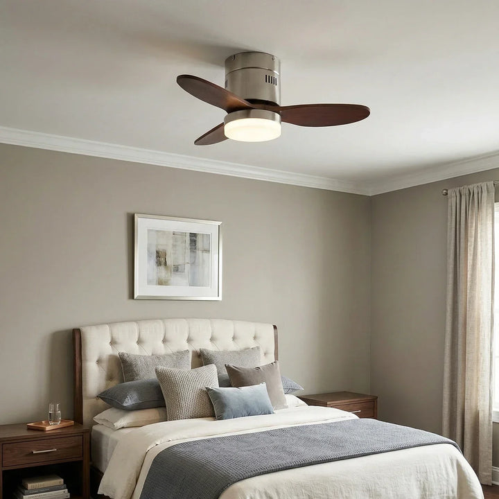 Silent Aeroluxe Modern Ceiling Fan Light